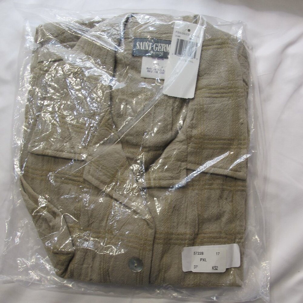 NWT St. Germain Petite beige windowpane 3-piece s… - image 4
